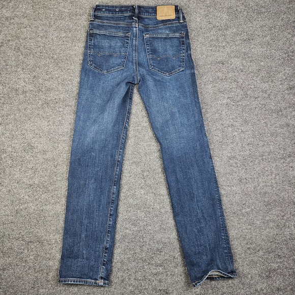 American Eagle Original Straight Jeans Mens 26x30(29) AIRFLEX+ Dark Wash Stretch - Picture 9 of 11
